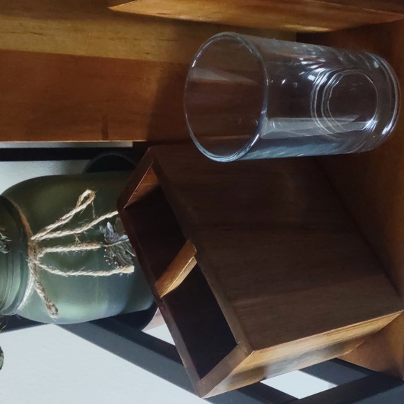 5pc Wooden Bathroom/Home Decor Accessories set - Picture 3 of 17